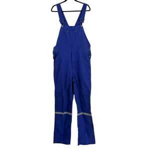 Walls Double Knee Cotton Flame Resistant? Overalls M 34-36 Waist Blue PD94000GRL